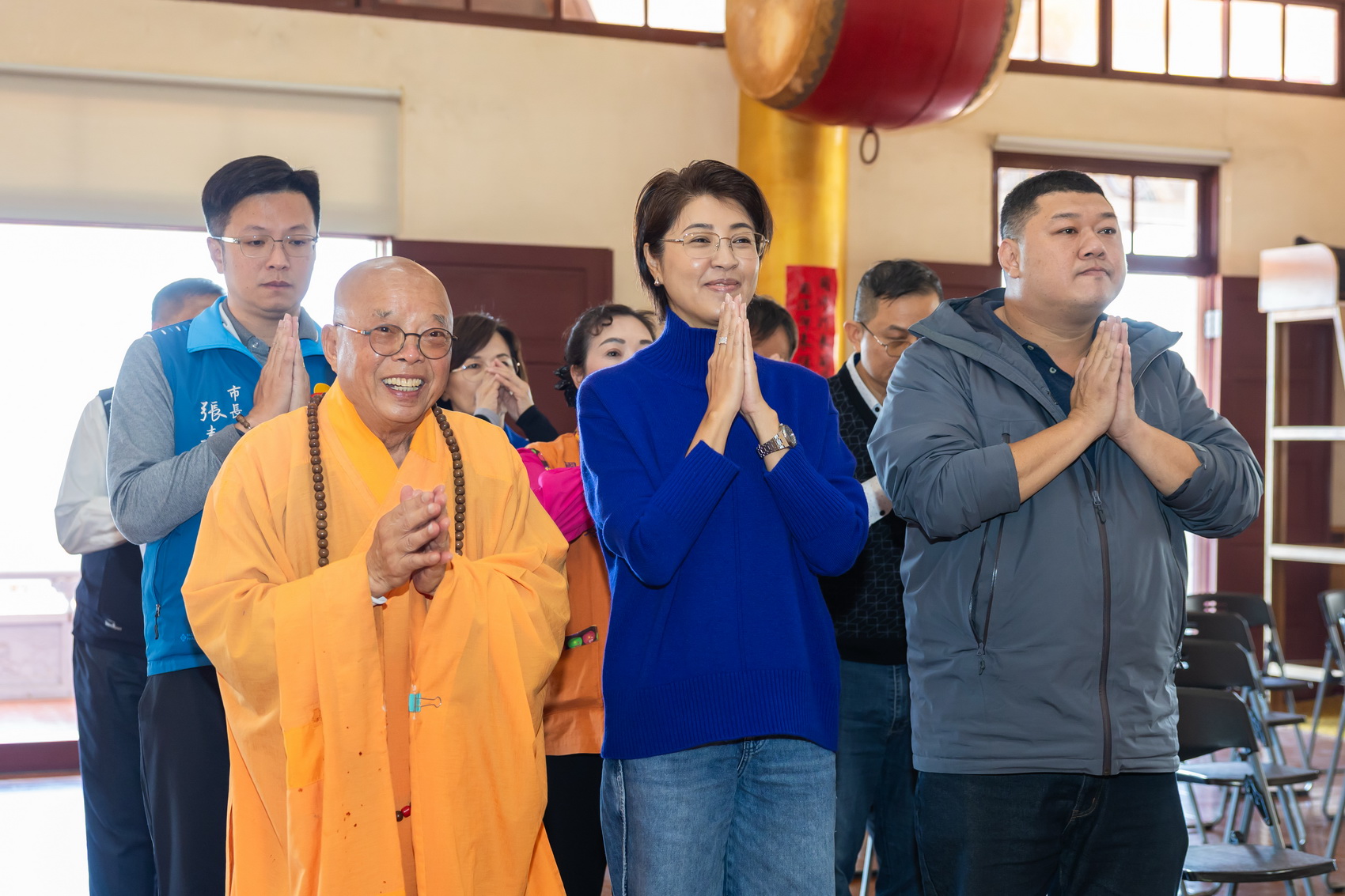 清德寺歲末聯歡祥獅獻瑞春聯墨寶傳祝福- 是新聞網_yes新聞