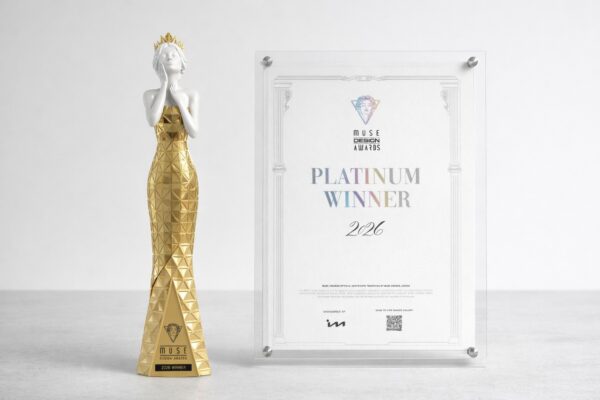 「佳泰琢閱」建築設計榮獲國際雙設計大獎肯定,包含美國MUSE設計金獎與米蘭設計銀獎,展現其在建築美學與空間設計上的卓越實力。圖/AI合成示意圖