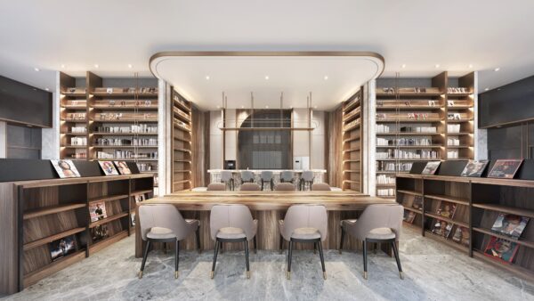 「佳泰琢閱」社區公共空間以全齡化設計為核心,結合休閒、社交與生活機能,營造舒適且具質感的居住環境,提升住戶日常生活體驗。圖/佳泰琢閱提供