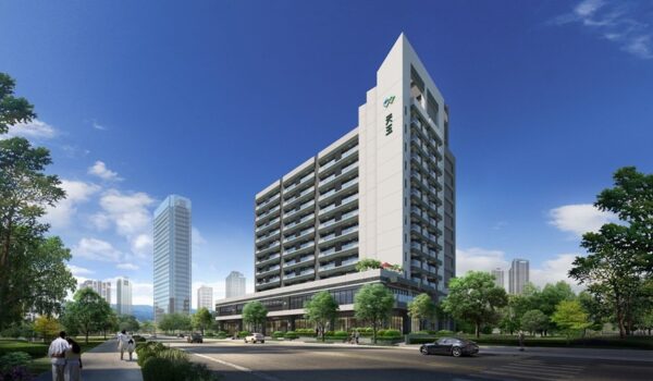 嘉義西區後站生活圈建案「湛然天玉」實景外觀，坐落四維路核心地段，結合便利交通與成熟商圈機能，打造兼具自住與投資價值的都會住宅。圖/湛然天玉