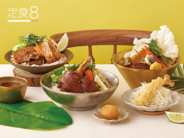 爭鮮餐飲旗下品牌「定食8」推出三款星級米線定食，把越南經典風味帶進日式餐桌。圖/業者提供