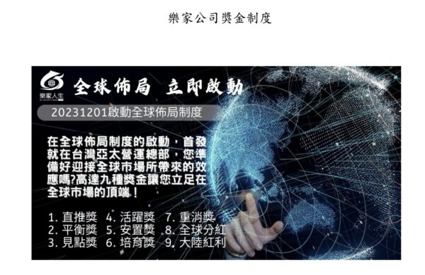 圖說:公平會指出,樂家公司設有直推獎、平衡獎、見點獎、活躍獎等多層級獎金制度,已符合《多層次傳銷管理法》規範之多層次傳銷定義,因未依法完成報備及簽訂書面契約,遭裁罰40萬元。圖/公平會