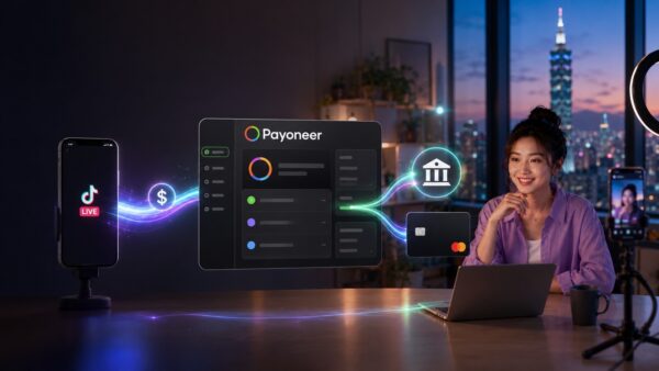 TikTok LIVE收益新選擇，Payoneer支援台灣銀行提領。圖/ Payoneer
