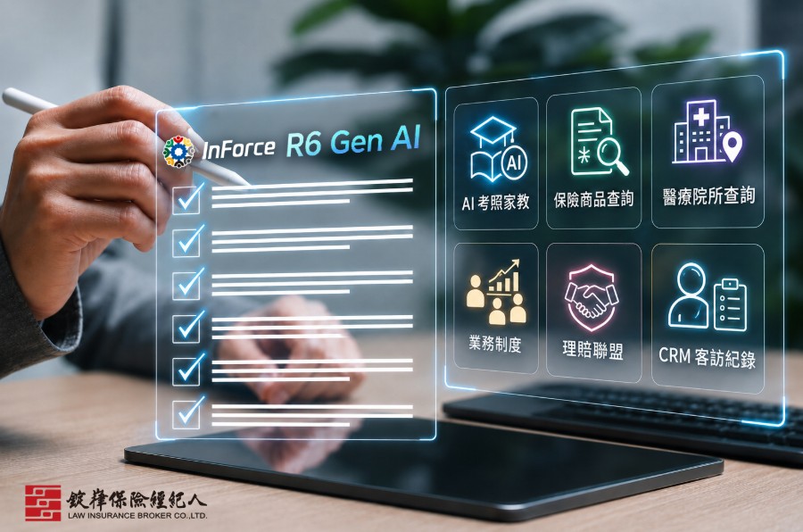 錠嵂保經正式上線業界首創自建Inforce R6 Gen AI 系統