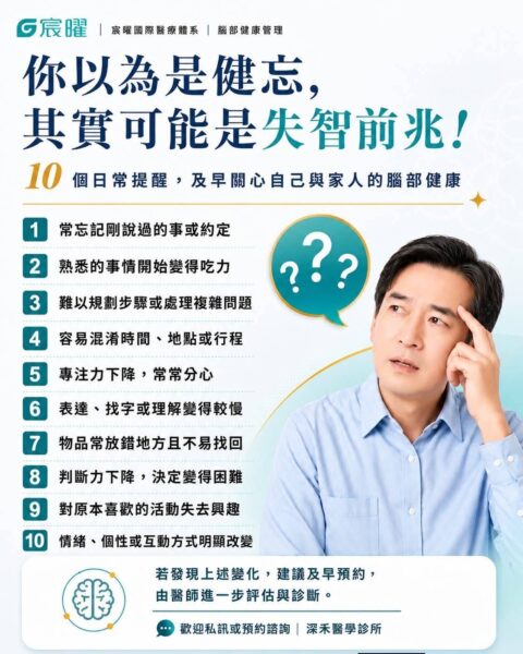 宸曜聯盟診所已將腦健康納入預防醫療服務，從日常認知變化、健康評估到進一步檢測，協助民眾了解自身健康狀況與相關風險，作為後續健康管理參考。（圖／光麗-KY提供）