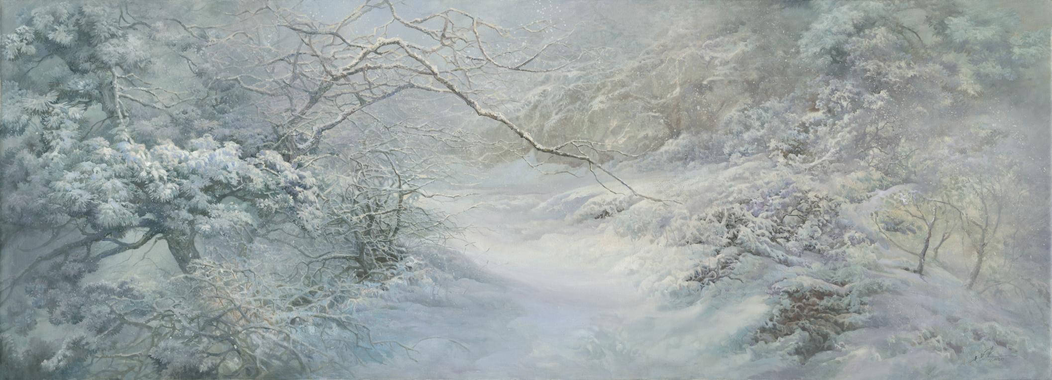 林建_蟒山雪。圖/ 無盡藏藝術空間提供