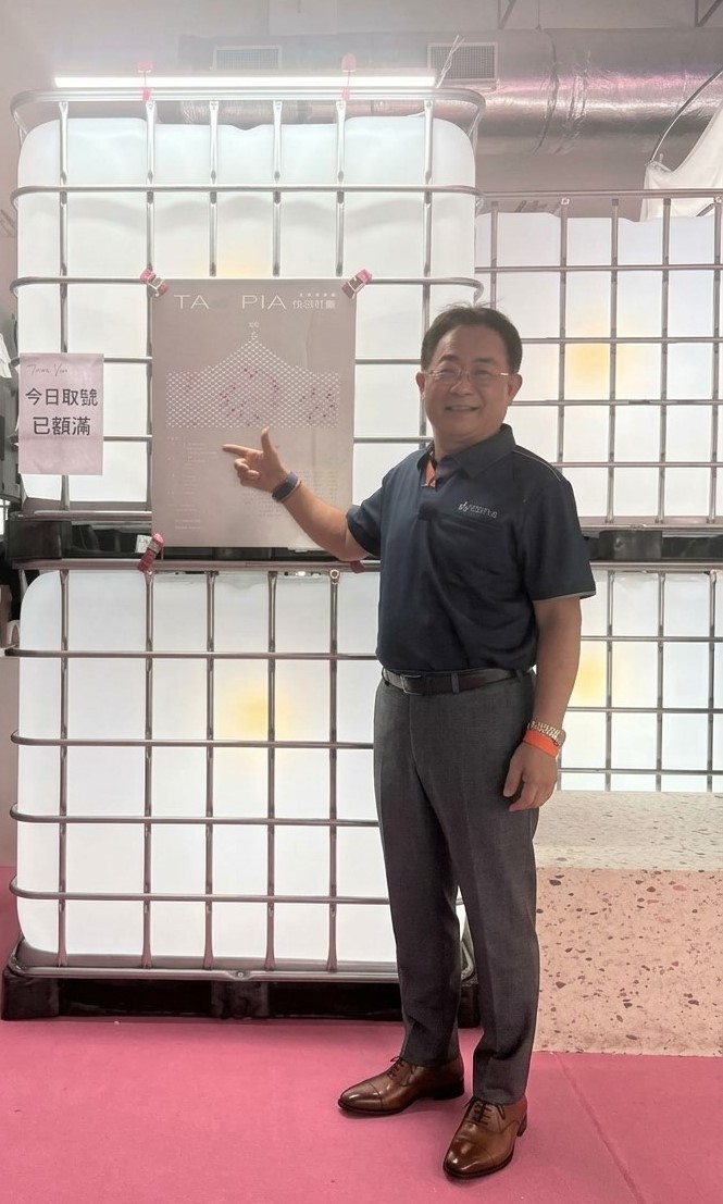 諾瓦材料董事長投入循環材料推廣，透過實際參與實踐永續理念。（圖／諾瓦材料科技提供）