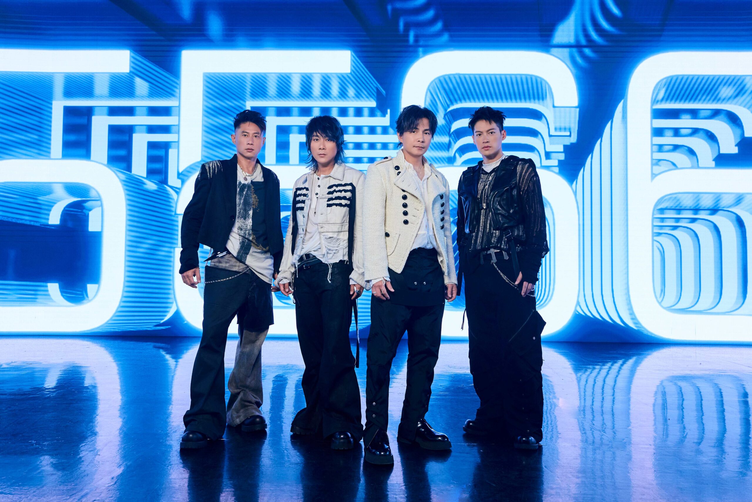 5566 成軍 25 週年重磅回歸！攜手金牌製作人陳星翰突破性單曲〈NEVER DIE 永不落幕〉。（圖：通達量能文體）